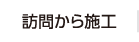 訪問から施工